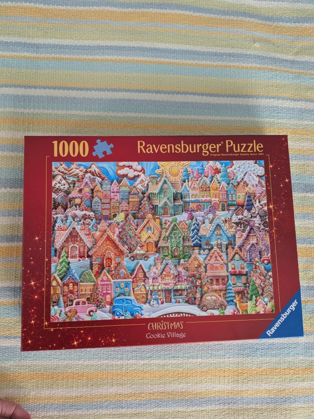 Ravensburger 1000 Pc Puzzle Christmas Cookie Village Gingerbread Complete 120012
